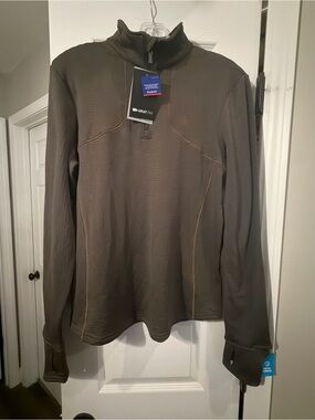 Ariat Brown Performance Quarter-Zip Pullover